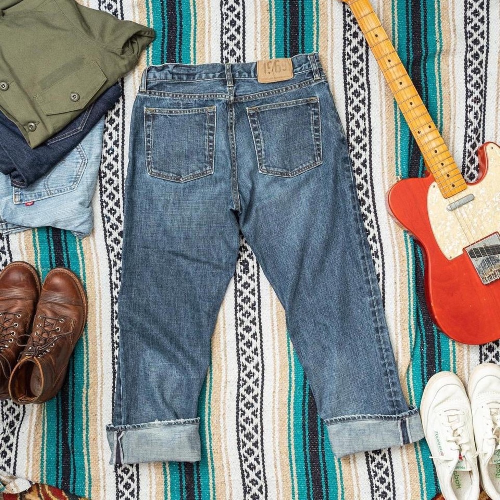 Gap 1969 vintage y2k redline selvedge style denim jeans.